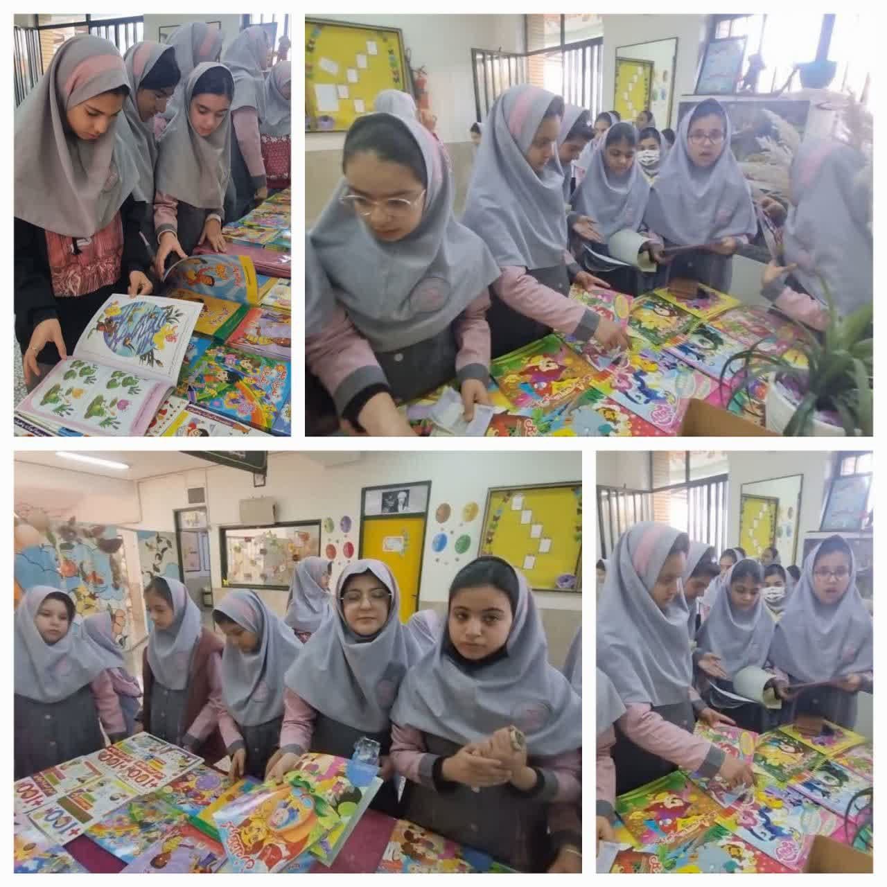 برگزاری نمایشگاه کتاب به مناسبت هفته کتاب وکتابخوانی دوشنبه ۲۸ آبان ماه